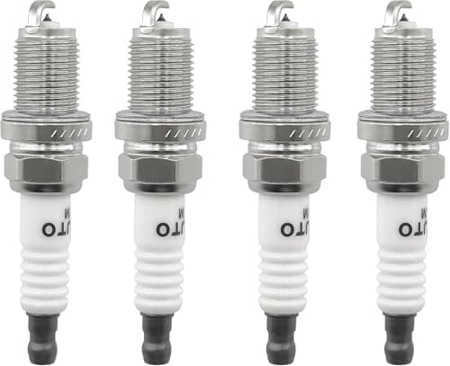 Image of PEIUOK Iridium Spark Plug Set 4 Pcs Sparkplug Iridium Compatible With Toyota 4 Runner Camry Corolla Land Cruiser Rav4 Supra BKR6EIX-11
