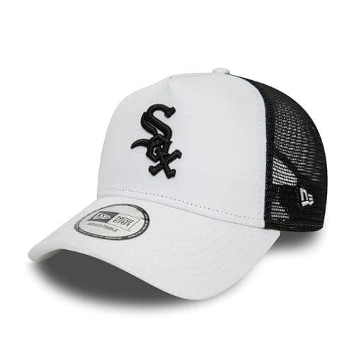 Image of New Era Chicago White Sox MLB Baseball Cap Trucker hat Adjustable Snapback White Black