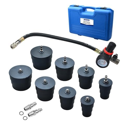 Image of Zoomtools Turbocharger Air Pressure Boost Tester tools, Easy To Use 4 Pair Adapters Turbo System Leakage Tester tools for Cooling System Hoses Set