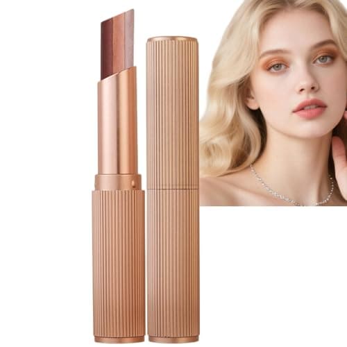 Image of 3-in-1 Eyeshadow Stick for Mature Eyes,Waterproof&Long-Lasting Cream Eyeshadow Pen,Natural Glitter Eye Pencil with Fine Powder Texture,Easy to Use&Carry,Brightener Eyeliners Pencil for Eye Makeup(#03)