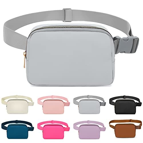 Image of Invool Bum Bag for Women Men, Fanny Pack with Adjustable Straps Crossbody Fashion Waist Pack, Running Belt Bag for Travel Workout Cycling Hiking