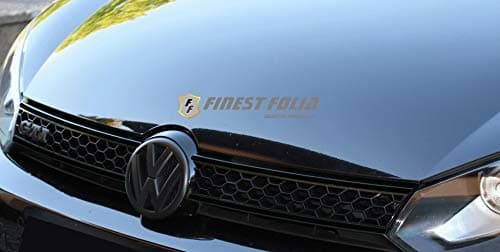 Image of 6-Piece Radiator Grill Strip Set Perfect Fit Sticker Film Finest Folia (K001 Black)