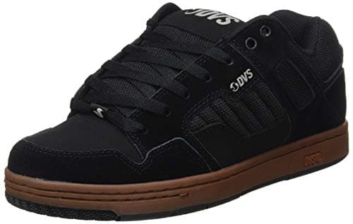 Image of DVS Footwear Mens Enduro 125 Skate Shoe Sneaker, Black Black Gum Nubuck 019, 10.5