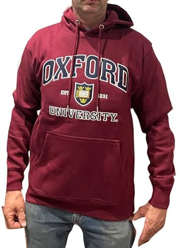 Image of Oxford University Official Hoody - Burgundy (UK, Alpha, XXL, Regular, Regular)