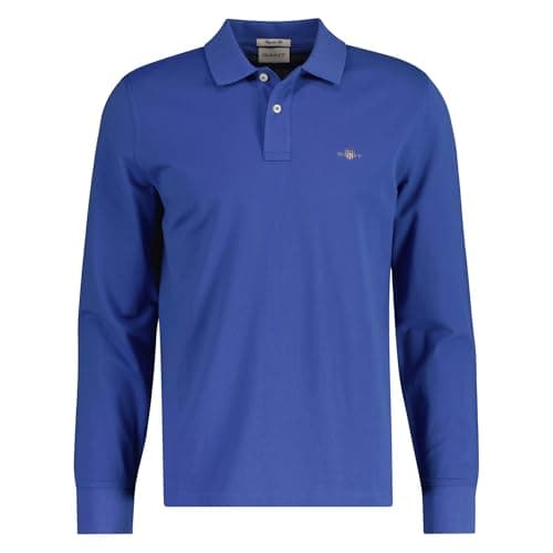 Image of GANT REG SHIELD LS PIQUE RUGGER, Rich Blue, XXL