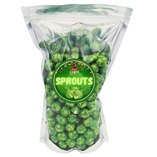 Image of Christmas Chocolate Brussels Sprouts, 1Kg Green Foil Wrapped Balls - Resealable Pouch