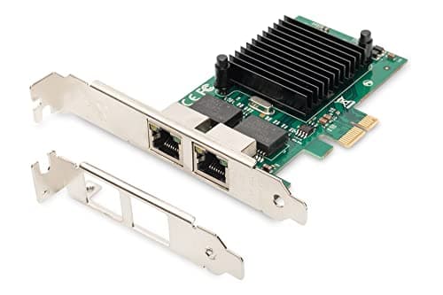 Image of DIGITUS IO card - PCIe - RJ45 network card - 2-port - Gigabit Ethernet - 1 Gbit/s - PCI-Express