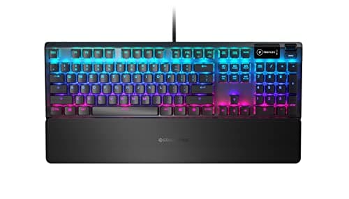 Image of SteelSeries Apex 5 - Hybrid Mechanical Gaming Keyboard - Per-Key RGB Illumination - Oled Smart display - American (QWERTY) Layout PC