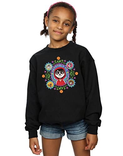 Image of Disney Girls Coco Remember Me Sweatshirt 5-6 Years Black