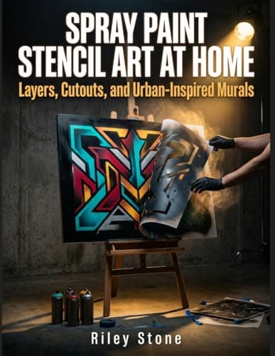 Image of SPRAY PAINT STENCIL ART AT HOME: Layers, Cutouts, and Urban-Inspired Murals