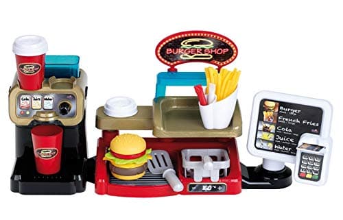 Image of Theo Klein 7307 Theo Klein Burger Shop I Burger with plug-in system I Accessories I EC card and reader with sound I Dimensions: 52 cm x 14 cm x 23 cm I Toys for children aged 3 and over