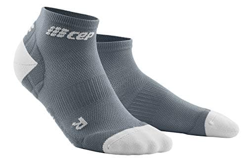 Image of CEP – ULTRALIGHT COMPRESSION LOW–CUT SOCKS for women | Low–cut sport socks with compression in grey/grey | L | size IV