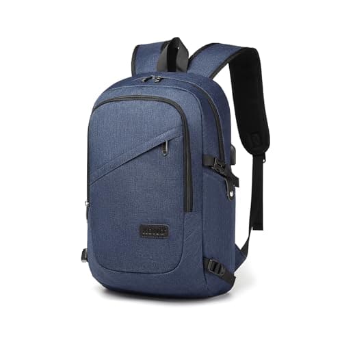 Image of Kono Laptop Backpack, 15.6 inch Laptop Bag with USB Charging Port, Water Resistant Rucksack for Men Women Work Business College School Travel