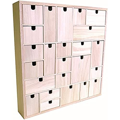 Image of Artemio Wooden Advent Calendar To Decorate Geometric