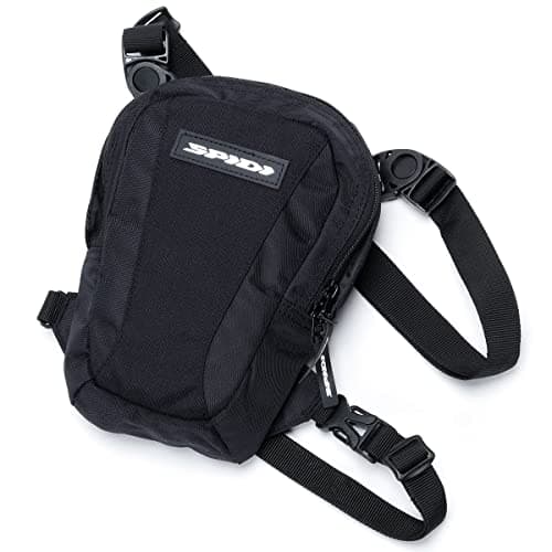 Image of SPIDI Motorcycle Leg Bag 3 Litre Black Removable Straps, Black, 3.0 Liter, Leg Pocket