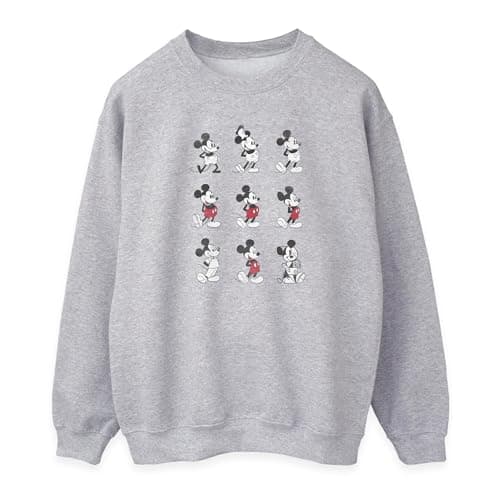 Image of Disney Women's Mickey Mouse Evolution Sweatshirt X-Large Heather Grey
