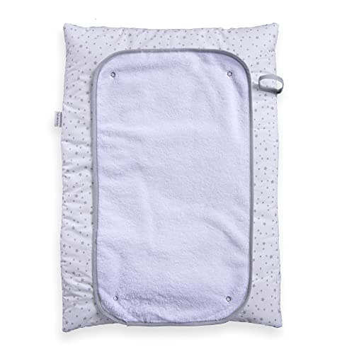 Image of Clair de Lune Grey Stars & Stripes Roly Poly Travel and Change Mat