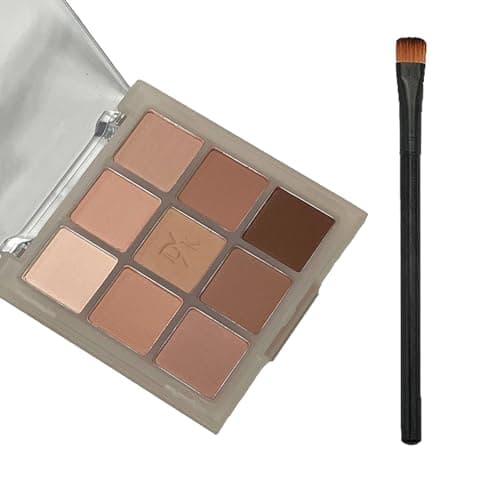 Image of Nude Eyeshadow Palette, Full Matte Eye Shadows Palette For Women Long Lasting Highly Pigmented Blendable Nude Brown Eyeshadow Make-Up Palettes Waterproof Brown Eyeshadow Palette