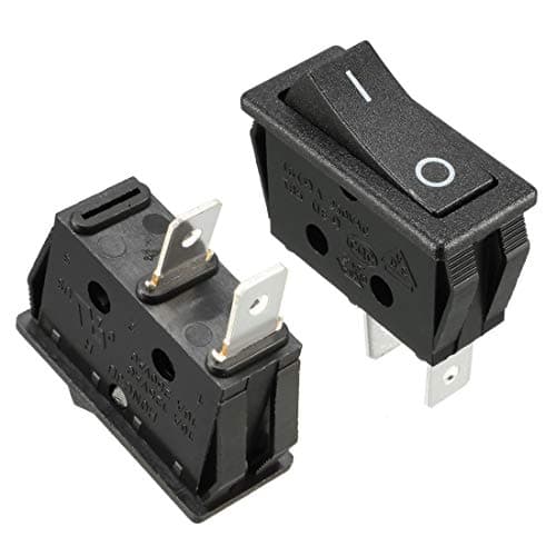 Image of sourcing map 5 Pcs SPST On Off Black Snap in Boat Rocker Switch AC 250V/16A 125V/16A