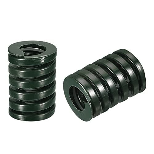 Image of sourcing map 3D Printer Die Spring, 2pcs 20mm OD 30mm Long Spiral Stamping Compression Mould Die Springs for 3D Printer Electric Part, Green