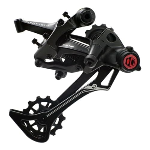 Image of Box Two Prime 9 X-Wide Rear Derailleur Bicycles MTB Hanger Non-Direct Mount for Mountain Bike, Cycling Finished Gloss Hard Onyx Sealed Bushing Pulleys | Black