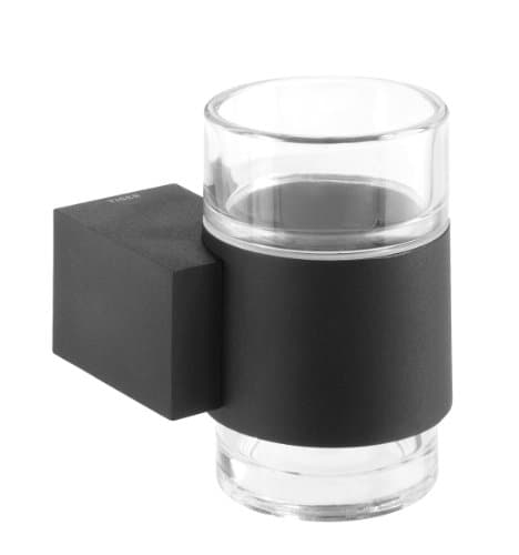 Image of Tiger Nomad Tumbler Holder, Stainless Steel, Glass, Black, 8.1 x 9.3 x 10 cm