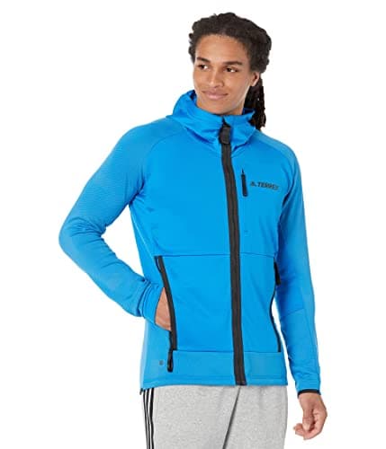 Image of adidas Terrex Tech Flooce Hooded Jacket Shock Blue 2XL