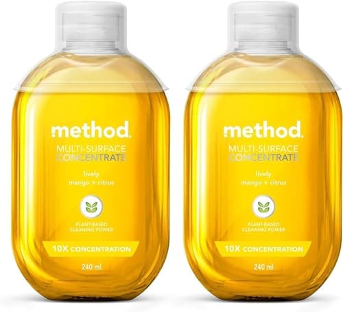 Image of Method All Purpose Cleaner, Concentrated, Lively, Mango & Citrus fragrance, 2x240ml (Pack of 2)