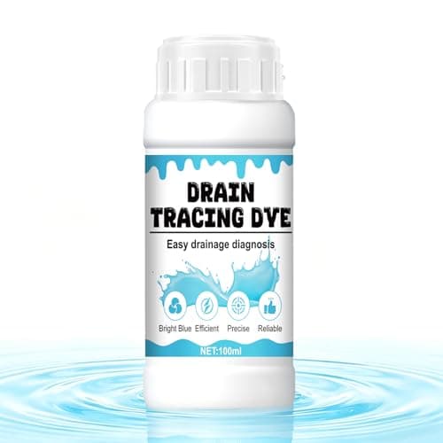 Image of Drain Tracing Dye, Leak Detection Tracing Dye, Liquid dye, Easily Diagnose Plumbing Problems, Ideal for Variety of Plumbing and Drainage Systems - Blue