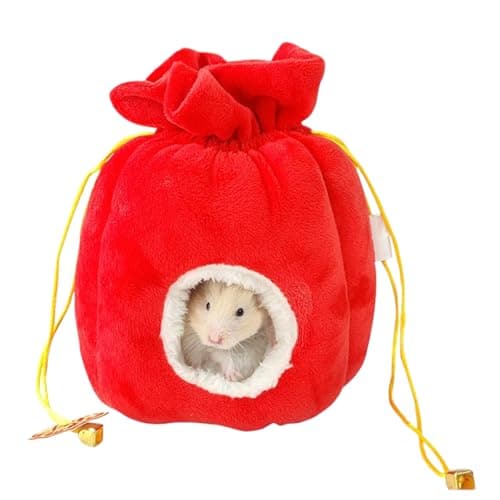 Image of Hamster Nest House - Soft Hideaway for Pets | Warm Plush Habitat with Warm Interior, Compact Shelter Design, Comfortable Resting Spot, Handy Small Animal Accessory for Bunny Mouse Hedgehog