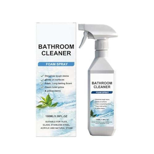 Image of Bathroom Cleaner Foam Spray,Sink Cleaner,Multi Bathroom Cleaning Spray For Hard Water Stains Soap Scum Toilet Grime Yellow Stains Incredibly strong concentrated formulation 100ml