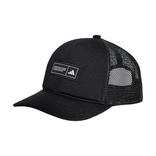 Image of adidas Unisex Snapback Trucker Cap, Black, M-L