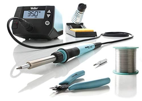 Image of Weller WE 1010 Education Kit (T0053298390) 70W/230V WE Digital Soldering Station Kit with 2 Tips, Shear Cutter and Solder Wire, Temperature Range 100°C – 450°C