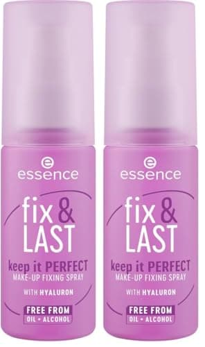 Image of Essence Cosmetics fix & LAST keep it PERFECT MAKE-UP FIXING SPRAY, fixing, natural, dewy (50ml) (Pack of 2)