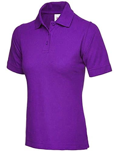 Image of Ladies Premium Pique Polo Shirt (UK 16-18, Purple)