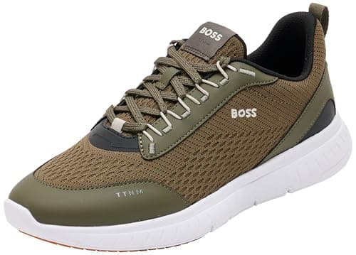 Image of BOSS Men's Ttnm Light_Runn_knel Running, Dark Green308, 5 UK