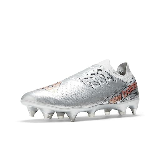 Image of New Balance Men's Furon V7 Pro Sg Soccer Shoe, Silver/Brighton Grey/Copper, 7 Wide