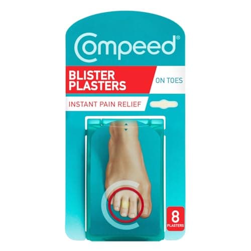 Image of Compeed Blister Plasters for Toes 8 Pack - Hydrocolloid Foot Treatment - Heal Fast