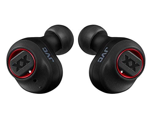 Image of JVC HA-XC50T-B XX True Wireless Earbuds Headphones, Long Battery Life (up to 24 Hours), Extreme Deep Bass with Special Tuning, Dust Proof and Water Jet Proof (IPX55), Shock Proof (Black Red)