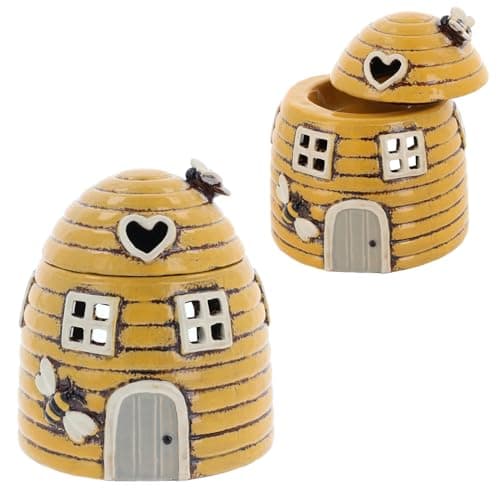 Image of Shudehill Giftware Village Pottery Beehive Dome Warmer/Tealight Holder - Yellow