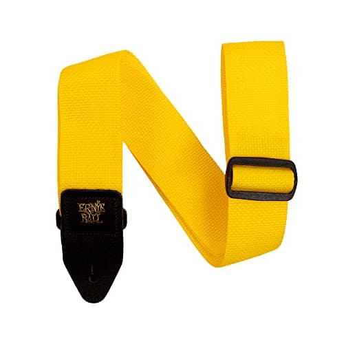 Image of Ernie Ball Yellow and Black Polypro Guitar Strap