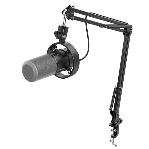 Image of FIFINE Podcast Microphone K688 with Boom Arm, USB/XLR Dynamic Mic Kit with Mute Button, 3.5mm Headphones Jack for Studio/Music Recording/Streaming Compatible with PC/Computer/XLR Mixer - K688CT