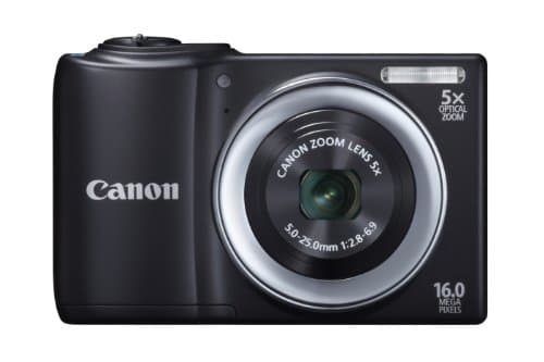 Image of Canon PowerShot A810 16.0 MP Digital Camera with 5X Digital Image Stabilized Zoom 28mm Wide-Angle Lens with 720p HD Video Recording Black (Renewed)