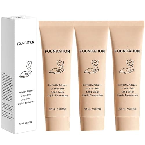 Image of Luxe Foundation Colour Changing SPF 50, Luxe Foundation For Mature Skin, Intelligent Color Correcting Foundation, Medium Coverage, Buildable Formula, Lightweight Texture, Long-Lasting Natural (3PC)