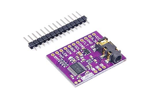 Image of DollaTek PCM5102A Digital-to-Analog Converter PLL Voice Module Stereo DAC Sound Card Board 3.5mm Stereo Jack 24 Bits Digital Audio Module for Raspberry Pi
