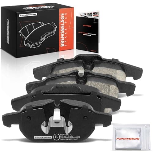 Image of Frankberg Brake Pad Set incl. 4x Pads Front Compatible with Signum Z03 9-3 Cabriolet YS3D Vectra C CC Z02 Vectra C Caravan Z02 Astra H A04 Replace# 93188111