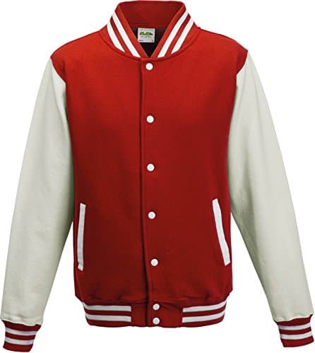 Image of AWDis JH043MOXN / BURM, Men's Jacket, Multicolored (Fire Red/White), Small