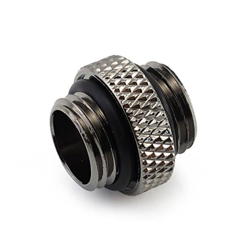 Image of XSPC G1/4" 5mm Male to Male Fitting Black Chrome