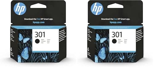 Image of HP CH561EE 301 Original Ink Cartridge, Black, Pack of 2