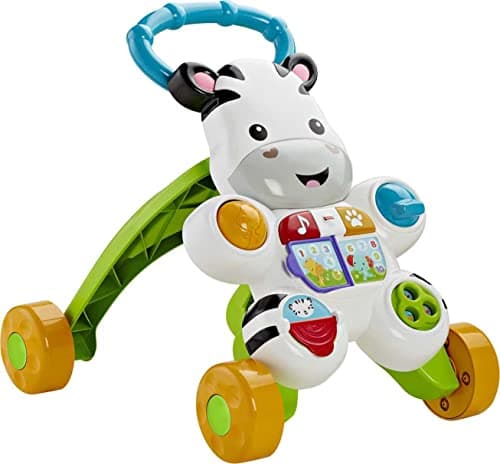 Image of Fisher-Price 03708002549 DKH80 Learn with Me Zebra Walker